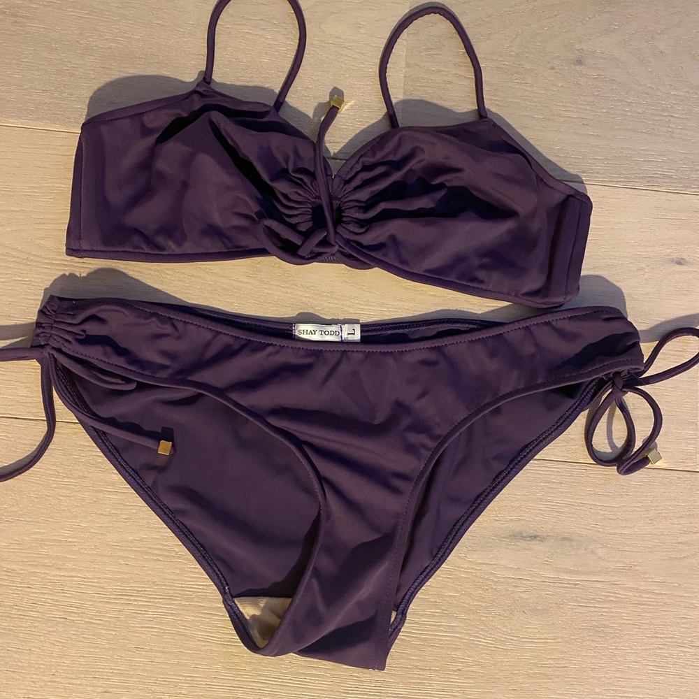 Eggplant purple bikini